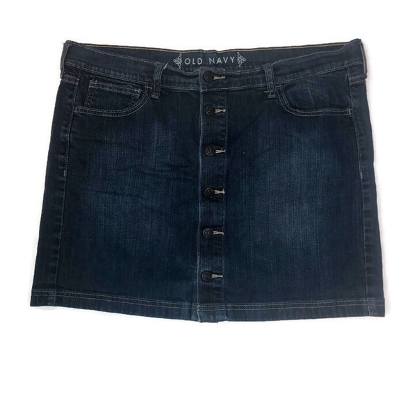 Old Navy Dresses & Skirts - Old Navy Button Up Jean Denim Skirt